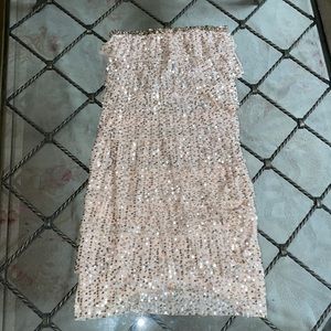 Lasurab sequin embroidered tiered evening dress